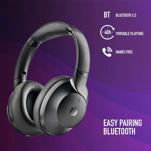 Εικόνα της NGS ARTICA SHAKE Μαύρο Ακουστικά Κεφαλής