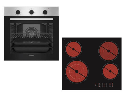 Εικόνα της PRINCESS FN25000BX + PS 55500 Σετ Φούρνος Εστία