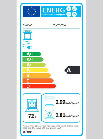 Εικόνα της ESKIMO ES VC503W Κουζίνα Ελεύθερη