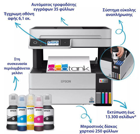 Εικόνα της Epson EcoTank L6490 Πολυμηχάνημα - Warranty