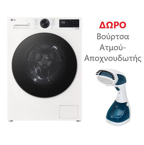 Εικόνα της LG F4X5011TWB Πλυντήριο Ρούχων ΔΩΡΟ Βούρτσα Ατμού-Αποχνουδωτής