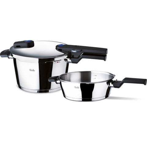 Εικόνα της FISSLER QUATTRO VITAQUICK 8LT + 4 LT Σετ Μαγειρικών Σκευών