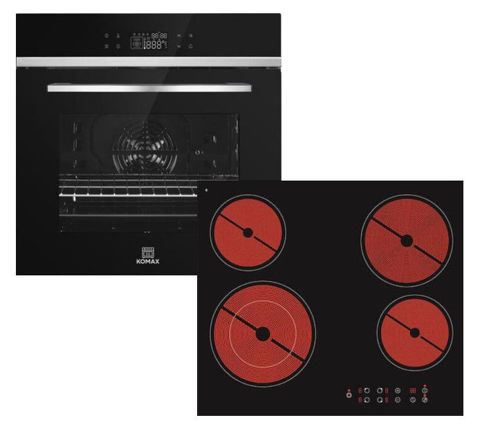 Εικόνα της KOMAX KQ10C72C-06J29-A+PS 55500 Σετ Φούρνος Εστία