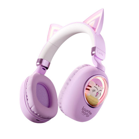 Εικόνα της KIDDOBOO Delulu Bluetooth Μωβ Ακουστικά Κεφαλής