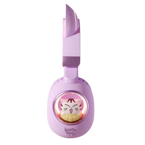 Εικόνα της KIDDOBOO Delulu Bluetooth Μωβ Ακουστικά Κεφαλής