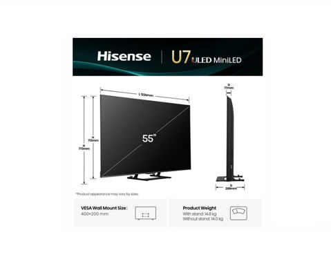 Εικόνα της HISENSE 55U7Q 55" Τηλεόραση