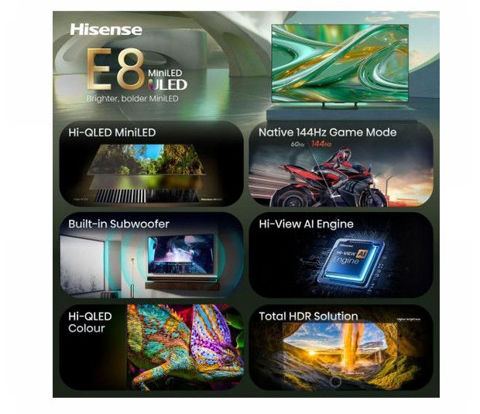 Εικόνα της HISENSE 65E8S ULED MiniLED 4K 65" Τηλεόραση