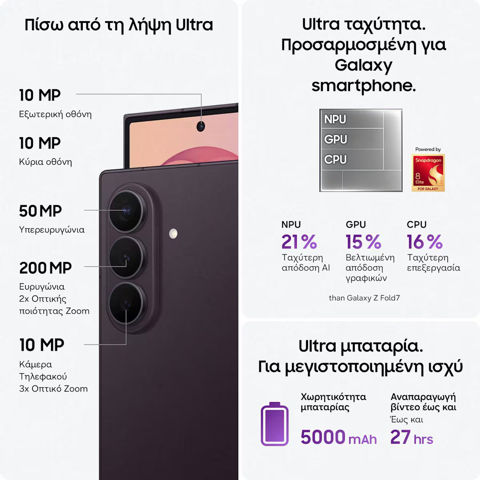 Εικόνα της SAMSUNG Galaxy Z Fold8 Ultra 12Gb/512Gb Cream Smartphone