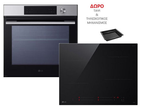 Εικόνα της LG WSED7612S+CI5Z2423BN InstaView Σετ Φούρνος Εστία