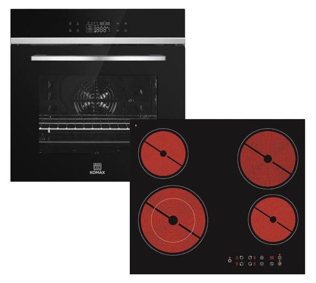 Εικόνα από KOMAX KQ10C72C-06J29-A+PS 55500 Σετ Φούρνος Εστία