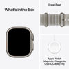 Εικόνα από APPLE Watch Ultra 4 Natural Ocean Band SmartWatch MJAD4QC/A