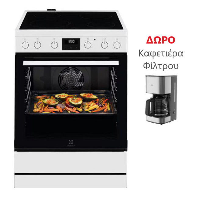 Εικόνα από ELECTROLUX LKR64022MW Κουζίνα Ελεύθερη ΔΩΡΟ Καφέτ. Φίλτρου