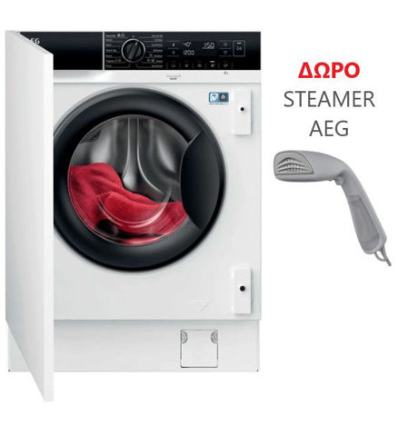 Εικόνα της AEG L7FNE48SI Πλυντήριο ρούχων Δώρο Garment Steamer