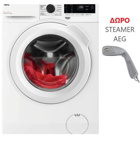 Εικόνα της AEG LF5Z48WG Πλυντήριο Ρούχων Δώρο Garment Steamer