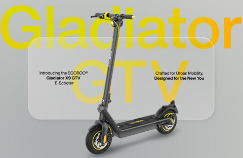 Εικόνα της EGOBOO Ε-Scooter Gladiator GTV X9 Ηλεκτρικό Πατίνι