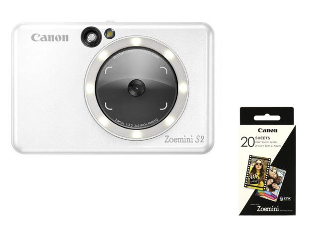 Εικόνα από CANON Zoemini S2 ZV223 Λευκό Mini Κάμερα & Εκτυπωτής
