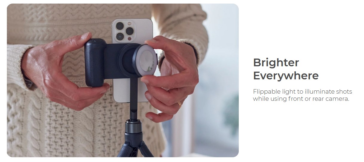 euronics. SHIFTCAM SnapLight Midnight Smartphone Led