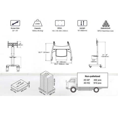 Εικόνα της NB AV AVA1500-60-1P Βάση Επιδαπέδια