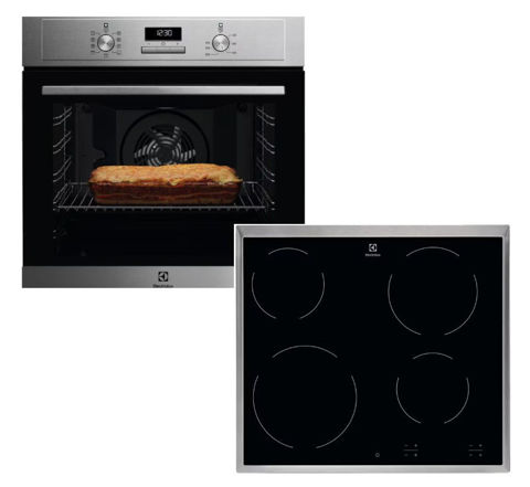 Εικόνα της ELECTROLUX EOF3H40X+EHF16240XK Σετ Φούρνος Εστία + Δώρο Μίξερ